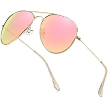 Classic Aviator Polarized Sunglasses for Men Women Metal Frame UV400 Protection Lightweight for Driving Outdoor