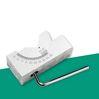 Adjustable Micro Angle Gauge High Precision Angle V Block 0-60 for Milling Lathe