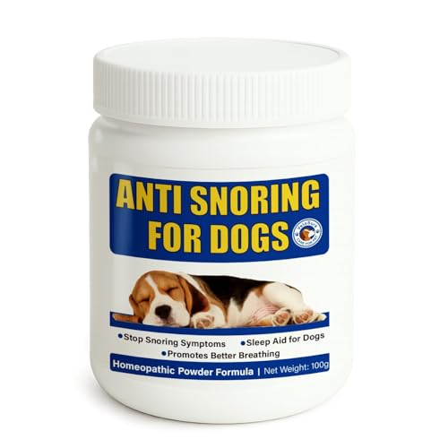 Stop Dogs Snoring for Dogs, Anti-Snoring Solution, Dog Sleep Remedy Natural Anti-Snoring Solution, Snore Relief for Pets Cats, Homeopathy Natural Ingredients, Powder Formula, 100g