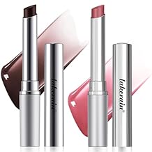 2PCS Black & Pink Sheer Tinted Lip Balm - Hydrating Honey Almost Nearly Lipstick for All Skin Tones, Moisturizing Nourishing Formula with Sheer Black Cherry Tint, Ultra-Glossy Finish & Daily Lip Care