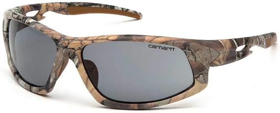 Carhartt Ironside Safety Glasses - Polybag Packaging, Realtree Xtra Frame, Gray Anti-Fog Lens