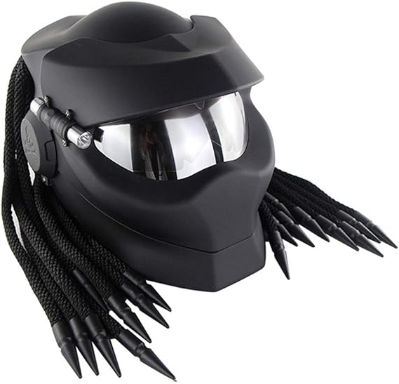 Robot Motorcycle Helmet,Revealable Lens Motorcycle Full Face Helmet,DOT Safety Standards,Adult Unisex, Suitable for All Seasons