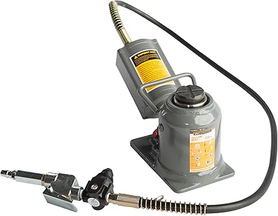 Gaither Low Profile Air Hydraulic Bottle Jack - Automotive Tools and Accessories, Car and Truck Repair Lift, Single Cylinder, 20 Ton Lifting Capacity