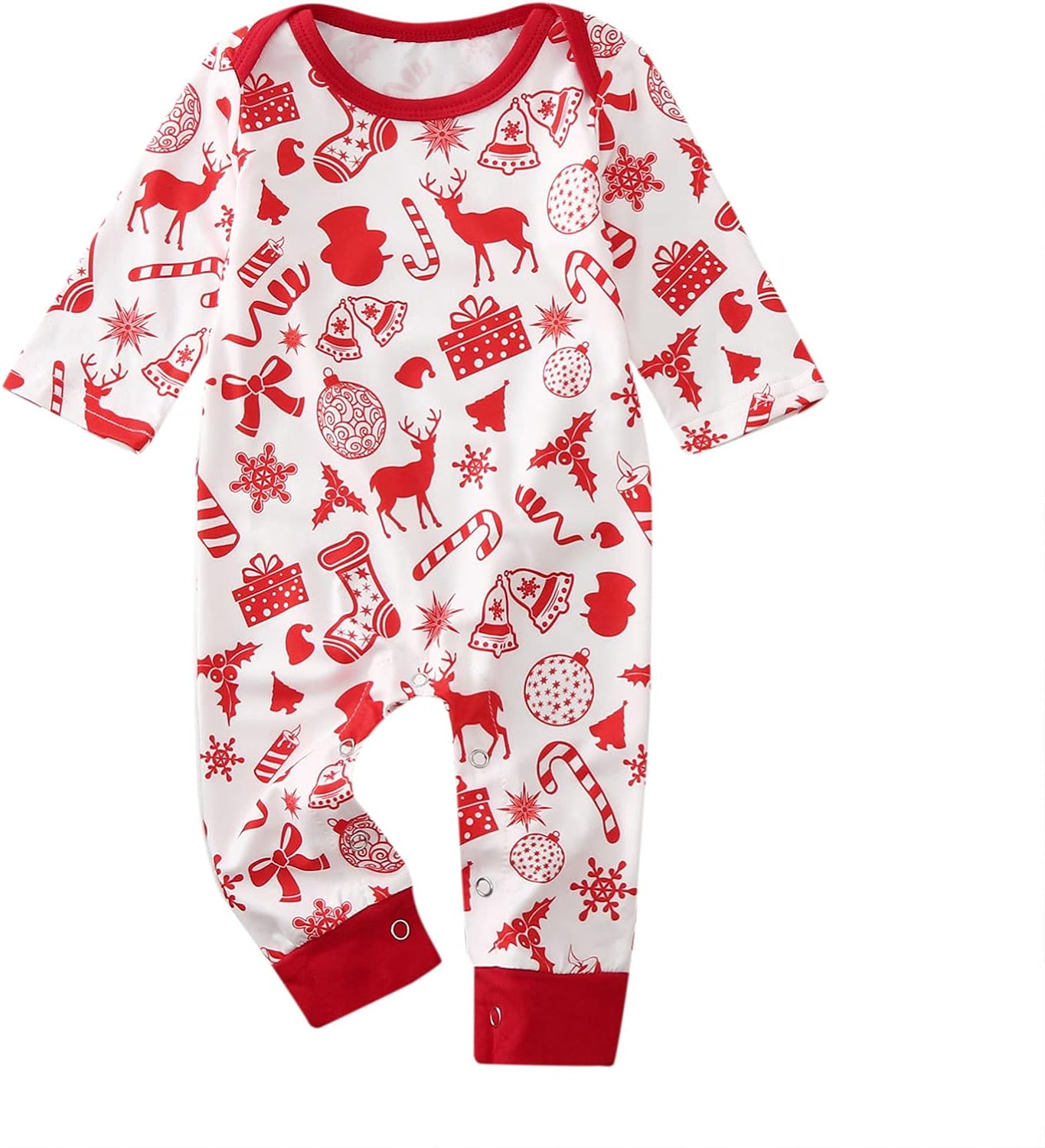 Baby Girls Boys Romper Christmas Jumpsuit Deer Head Infant Playsuit Xmas Clothes 