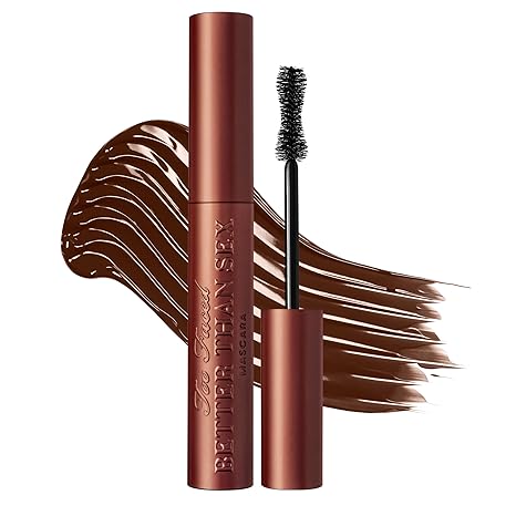 Too Faced Better Than Sex Volumizing and Lengthening Mascara | Vegan Formula, Dramatic Volume and Length | Cruelty-Free Eye Makeup + Hourglass Brush for False Lash Effect